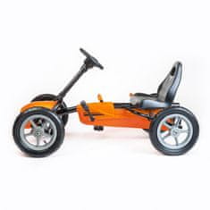 Baby Mix Dětská šlapací motokára Go-kart Buggy oranžová