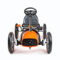 Baby Mix Dětská šlapací motokára Go-kart Buggy oranžová