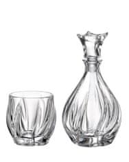 Bohemia Crystal Bohemia Crystal Whisky set Bromelias (1 karafa + 6 sklenic)