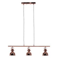 KONDELA Visící lampa v retro stylu kov rose gold AVIER TYP 4