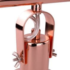 KONDELA Visící lampa v retro stylu kov rose gold AVIER TYP 4