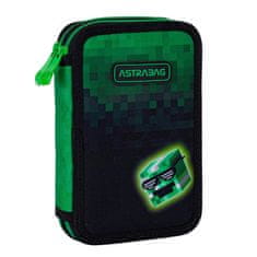 Astra Dvoupatrový penál s náplní AstraBAG PIXEL HERO, AC21, 503024056