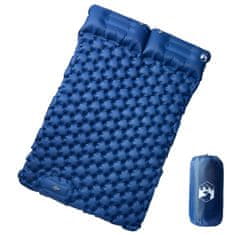 Vidaxl Samonafukovací kempingová matrace polštáře 2 osoby tmavě modrá