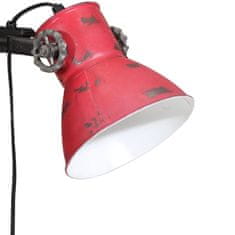 Vidaxl Stojací lampa 25 W červená patina 25 x 25 x 90/140 cm E27