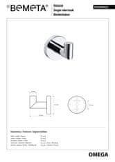 BPS-koupelny OMEGA: Háček - 104206022