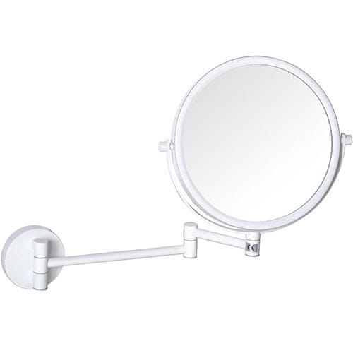 BPS-koupelny WHITE: Kosmetické zrcátko oboustranné, ø 200 mm - 112201514