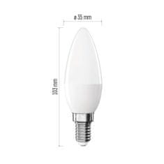 Emos LED žárovka Classic svíčka / E14 / 6,5 W (60 W) / 806 lm / neutrální bílá