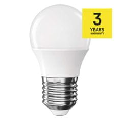 Emos LED žárovka Classic Mini Globe / E27 / 6,5 W (60 W) / 806 lm / neutrální bílá