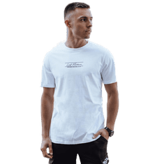 Dstreet Pánské tričko s potiskem ALL bílé rx5494 XL