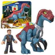 Mattel Jurský svět Imaginext dinosaurus Therizinosaurus + Owen