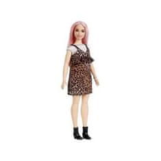 Mattel Panenka Barbie Fashionistas s leopardími šaty