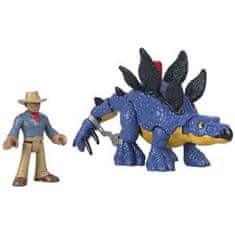 Mattel Jurský svět Imaginext dinosaurus Stegosaurus + Dr. Grant