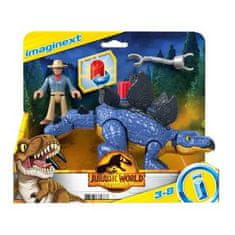 Mattel Jurský svět Imaginext dinosaurus Stegosaurus + Dr. Grant