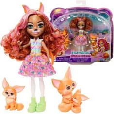 Mattel Panenka Enchantimals Filigree Fox s rodinou lišky Perk