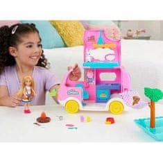 Mattel Barbie Chelsea Karavan s panenkou + zvířátka, doplňky