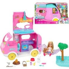 Mattel Barbie Chelsea Karavan s panenkou + zvířátka, doplňky