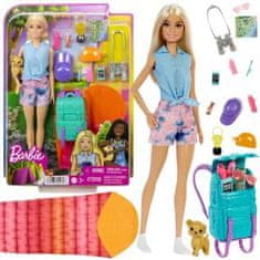 Mattel Panenka Barbie Malibu kempování + doplňky