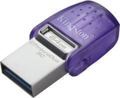 Kingston Kingston DataTraveler MicroDuo 3C/64GB/USB 3.2/USB-A + USB-C/Fialová