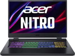 Acer Acer NITRO 5/AN517-55/i5-12450H/17,3"/FHD/16GB/1TB SSD/RTX 4050/W11H/Black/2R