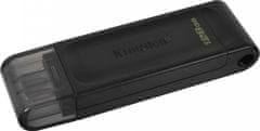 Kingston DataTraveler 70 128GB / USB 3.0 Type C / černá