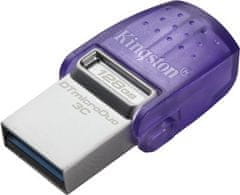 Kingston Kingston DataTraveler MicroDuo 3C/128GB/USB 3.2/USB-A + USB-C/Fialová
