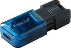 Kingston DataTraveler 80 M USB-C 256GB / USB 3.2 Gen1 / Posuvná krytka