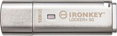 Kingston Kingston IronKey Locker+ 50/128GB/145MBps/USB 3.1/USB-A/Stříbrná