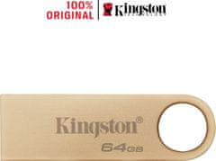 Kingston DataTraveler SE9 G3/64GB/USB 3.2/USB-A/Zlatá