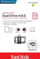 SanDisk SanDisk Ultra Dual Drive M3/128GB/150MBps/USB 3.0/Micro USB + USB-A