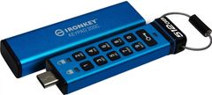 Kingston Kingston IronKey Keypad 200C/512GB/USB 3.2/USB-C/Modrá