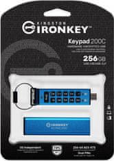 Kingston Kingston Ironkey Keypad 200C/256GB/USB 3.0/USB-C/Modrá