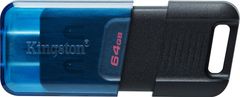 Kingston DataTraveler 80 M USB-C 64GB / USB 3.2 Gen1 / Posuvná krytka
