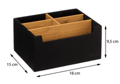 vyprodejpovleceni Černý organizér s 5 přihrádkami NATUREO