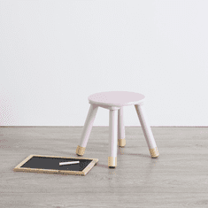 vyprodejpovleceni Růžová dětská stolička STOOL PINK