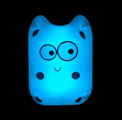 vyprodejpovleceni LED dětská noční lampička MODRÁ POTVŮRKA