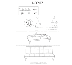 vyprodejpovleceni Šedá rozkládací pohovka MORITZ VELVET