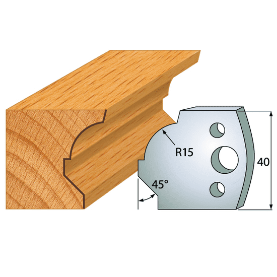 Igm Professional Profilový nůž 40x4mm profil 037 (F026-037)