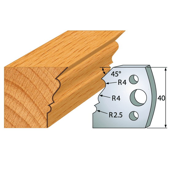 Igm Professional Profilový nůž 40x4mm profil 107 (F026-107)