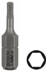 BOSCH Professional Bit Extra-Hart imbus 2,5 - 1 ks (2607001720)