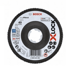 BOSCH Professional lamelovací brusný kotouč Best for Metal X-LOCK 125 x 22,23 mm, G40 (2608619201)