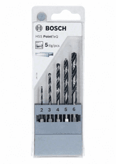 BOSCH Professional sada spirálových vrtáků HSS PointTeQ Hex - 5 ks (2607002824)