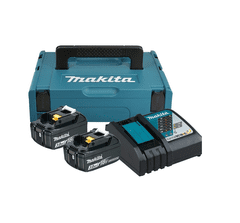 Makita AKU sada Li-ion LXT 18V, 2x BL1830B + DC18RC + Makpac (197952-5)