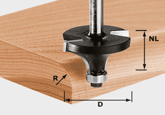 Festool Zaoblovací fréza HW, stopka 8 mm HW S8 D22,7/R5 KL (491012)