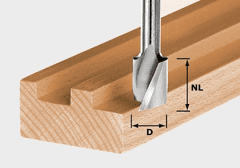 Festool spirálová drážkovací fréza HW Spi S8 D10/30 (490980)