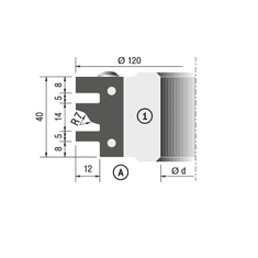 Frézovací nůž, profil A (8602075)
