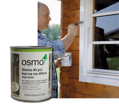 OSMO Krycí barva bílá na dřevo 2104 - na okna 0,75l (11200002)