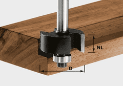 Festool Polodrážkovací fréza HW, stopka 8 mm HW S8 D31,7/NL 12,7 (491022)