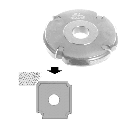 RH+ nůž multiradius pro frézu zaoblovací R2-3-4-5 (51402345)