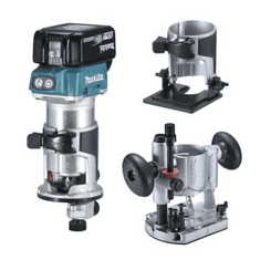 Makita DRT50RTJX2 Aku kombinovaná frézka s příslušenstvím Li-ion 18V/5,0Ah (DRT50RTJX2)