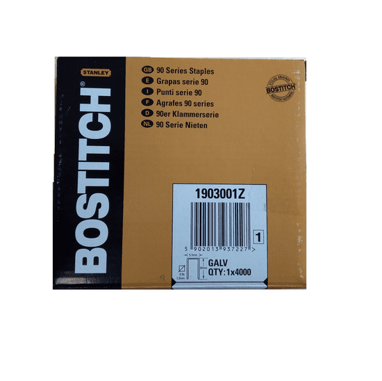 Bostitch spony 90 - 30 mm pozink 4000 ks v bal. (1903001Z)